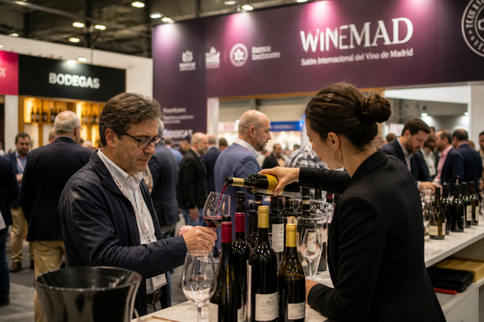 Feria de vinos en Madrid.