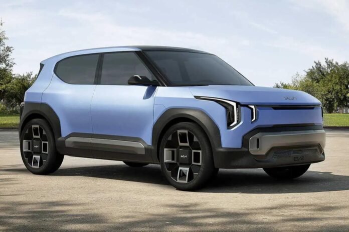 Coche eléctrico Kia de diseño moderno